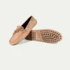 Beige Suede Driving Shoes