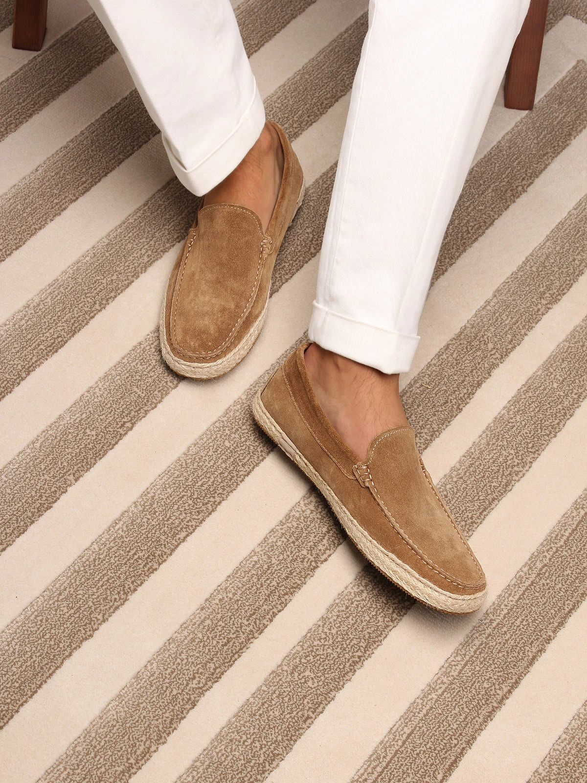 Beige Suede Seaside Loafer 4 Beige Suede Seaside Loafer - Image 2