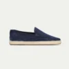 Navy Suede Seaside Loafer -Velora Fashion aurelien seaside loafer walk espadrille navy3 6418de33 736a 4a62 8333 7e6df3f915d6