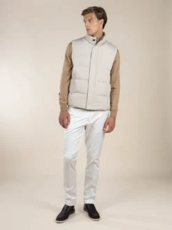 Beige AUR1 Body Warmer -Velora Fashion aurelien body warmer jacket beige 5 2b1d95aa fe3b 4bb9 ae69 a81c94075a33