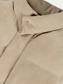 Light Beige Suede AUR1 Body Warmer -Velora Fashion aurelien body warmer jacket cashmere suede beige3