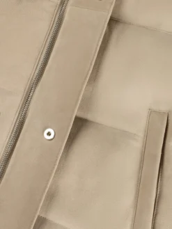 Light Beige Suede AUR1 Body Warmer -Velora Fashion aurelien body warmer jacket cashmere suede beige4