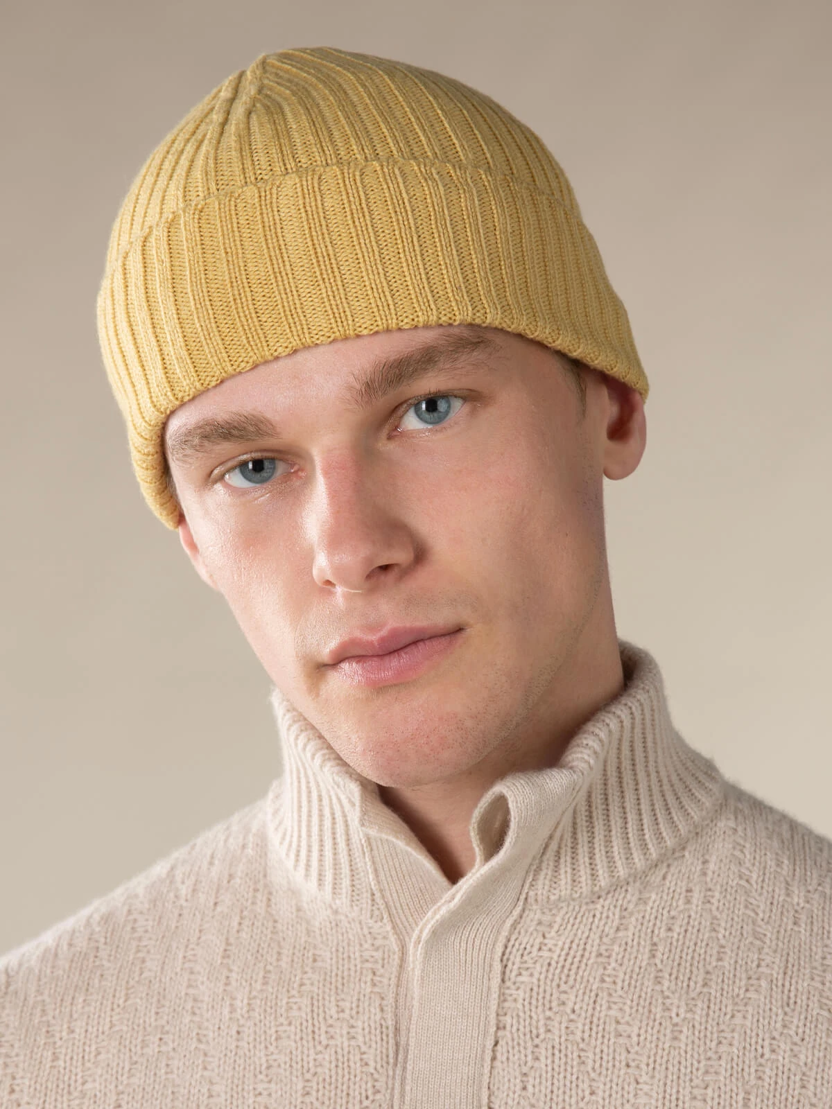 Extrafine Merino Hat Mustard 4 Extrafine Merino Hat Mustard - Image 2