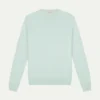 Light Aqua Two Tone City Crew -Velora Fashion aurelien city crewneck two tone rib light aqua men 1