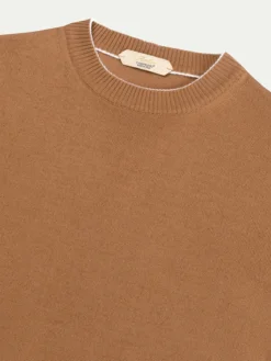 Rust Two Tone City Crew 10 Rust Two Tone City Crew -Velora Fashion aurelien city crewneck two tone rib rust men 2 2