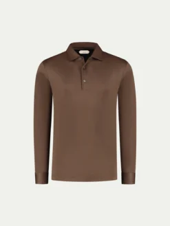 AUR1 Longsleeve Polo Chocolate