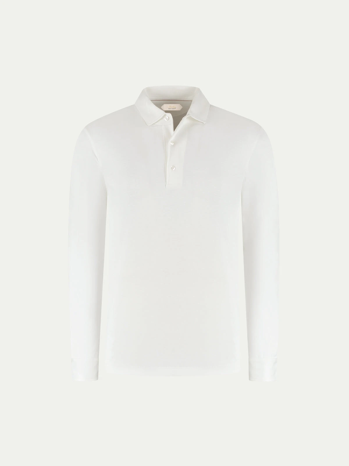 AUR1 Longsleeve Polo White 3 AUR1 Longsleeve Polo White