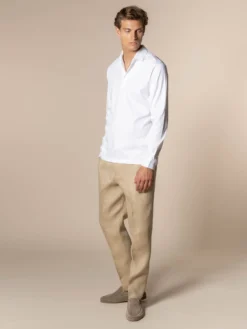 AUR1 Longsleeve Polo White 13 AUR1 Longsleeve Polo White -Velora Fashion aurelien interlock cotton polo men katoen poloshirt heren longsleeve white11 scaled