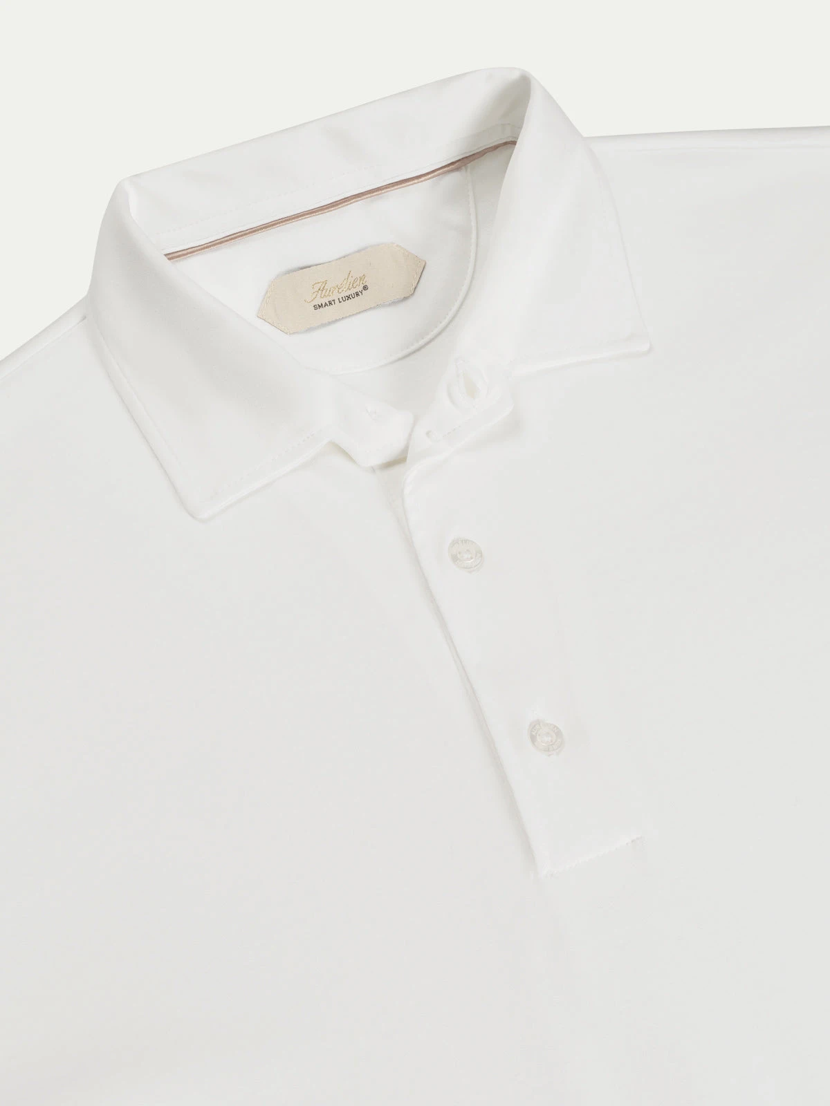 AUR1 Longsleeve Polo White 5 AUR1 Longsleeve Polo White - Image 3