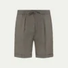 Ash Grey Linen Seaside Shorts