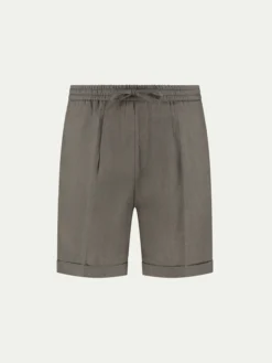 Ash Grey Linen Seaside Shorts