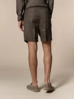Ash Grey Linen Seaside Shorts -Velora Fashion aurelien linen seaside shorts ash grey13 scaled