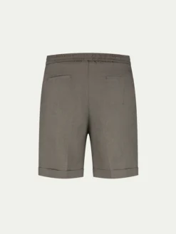 Ash Grey Linen Seaside Shorts -Velora Fashion aurelien linen seaside shorts ash grey3