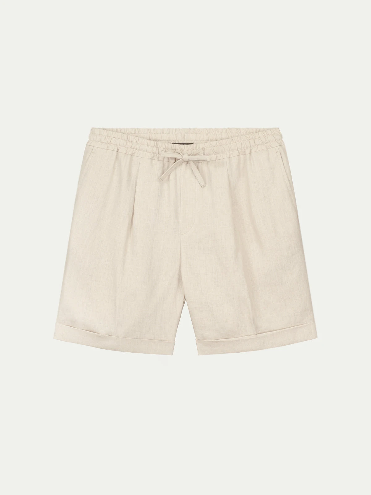 Beige Linen Seaside Shorts 3 Beige Linen Seaside Shorts