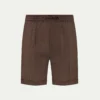 Chocolate Linen Seaside Shorts
