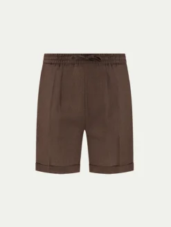Chocolate Linen Seaside Shorts