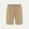 Dark Taupe Linen Seaside Shorts