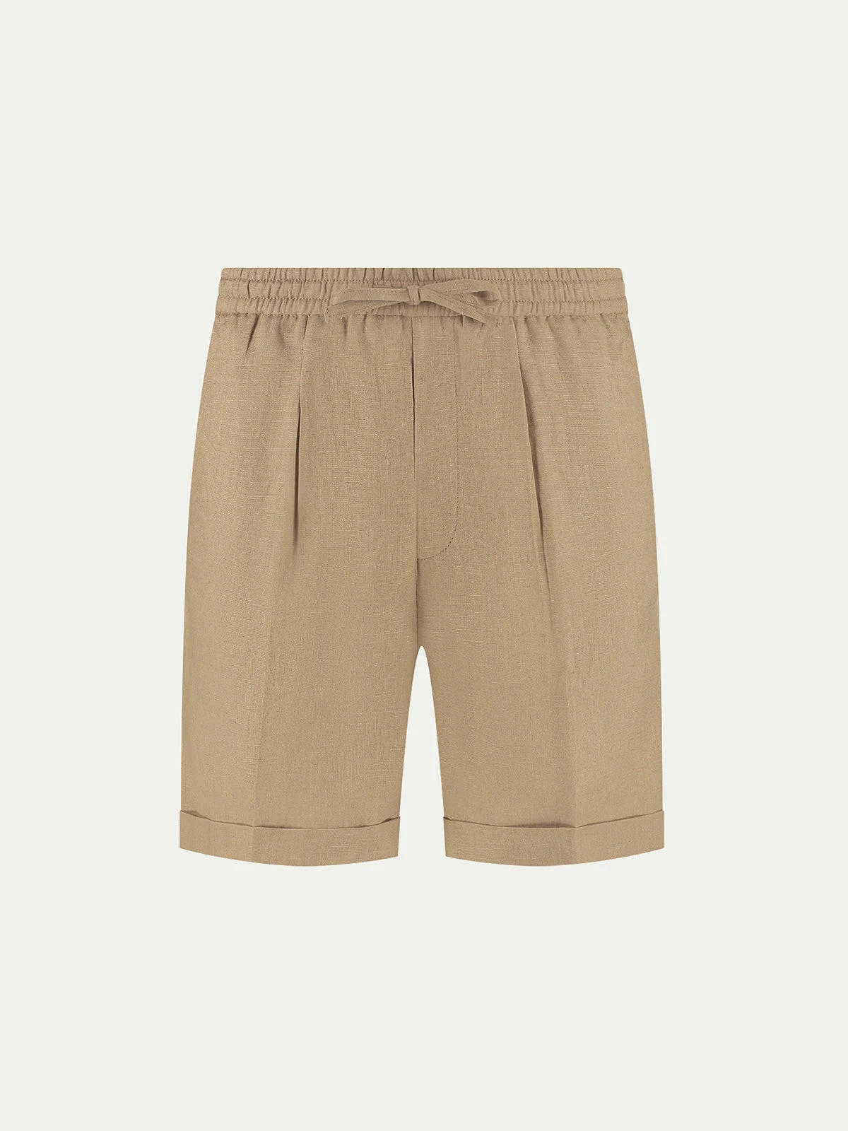 Dark Taupe Linen Seaside Shorts 3 Dark Taupe Linen Seaside Shorts