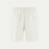 Ecru Linen Seaside Shorts -Velora Fashion aurelien linen seaside shorts ecru1