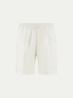 Ecru Linen Seaside Shorts