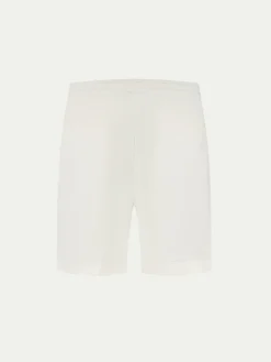 Ecru Linen Seaside Shorts -Velora Fashion aurelien linen seaside shorts ecru4
