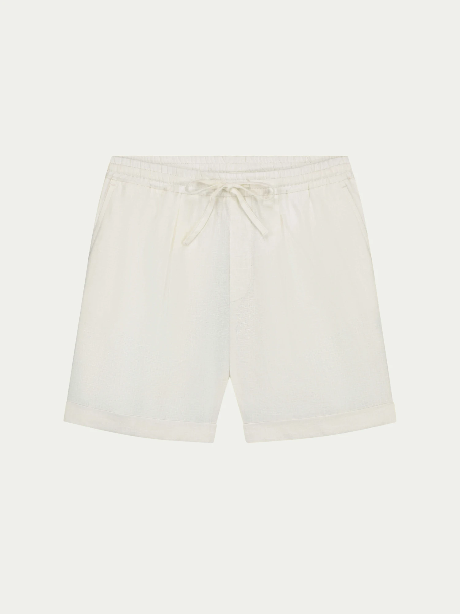 Ivory Linen Seaside Shorts 3 Ivory Linen Seaside Shorts
