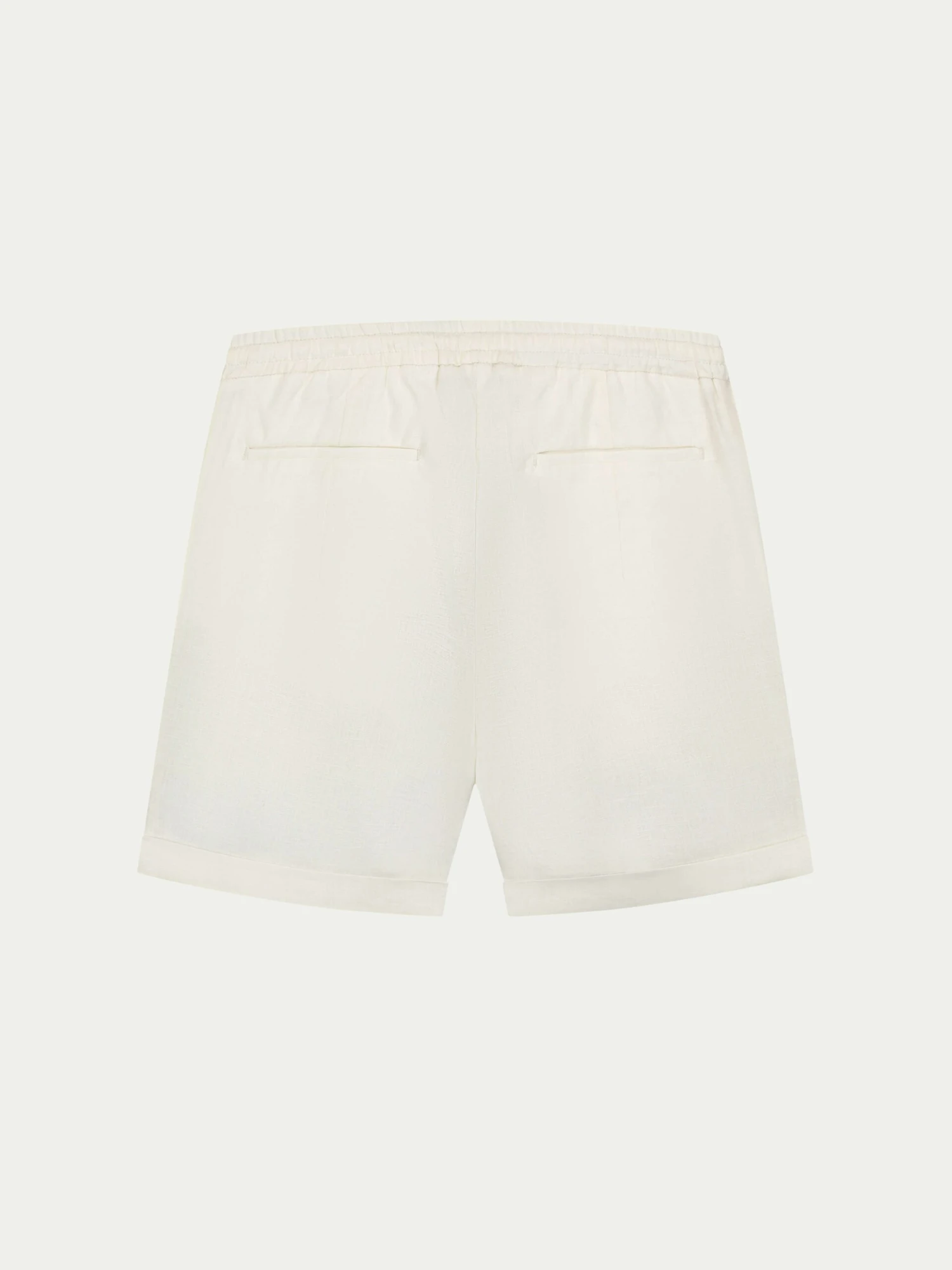 Ivory Linen Seaside Shorts 6 Ivory Linen Seaside Shorts - Image 4