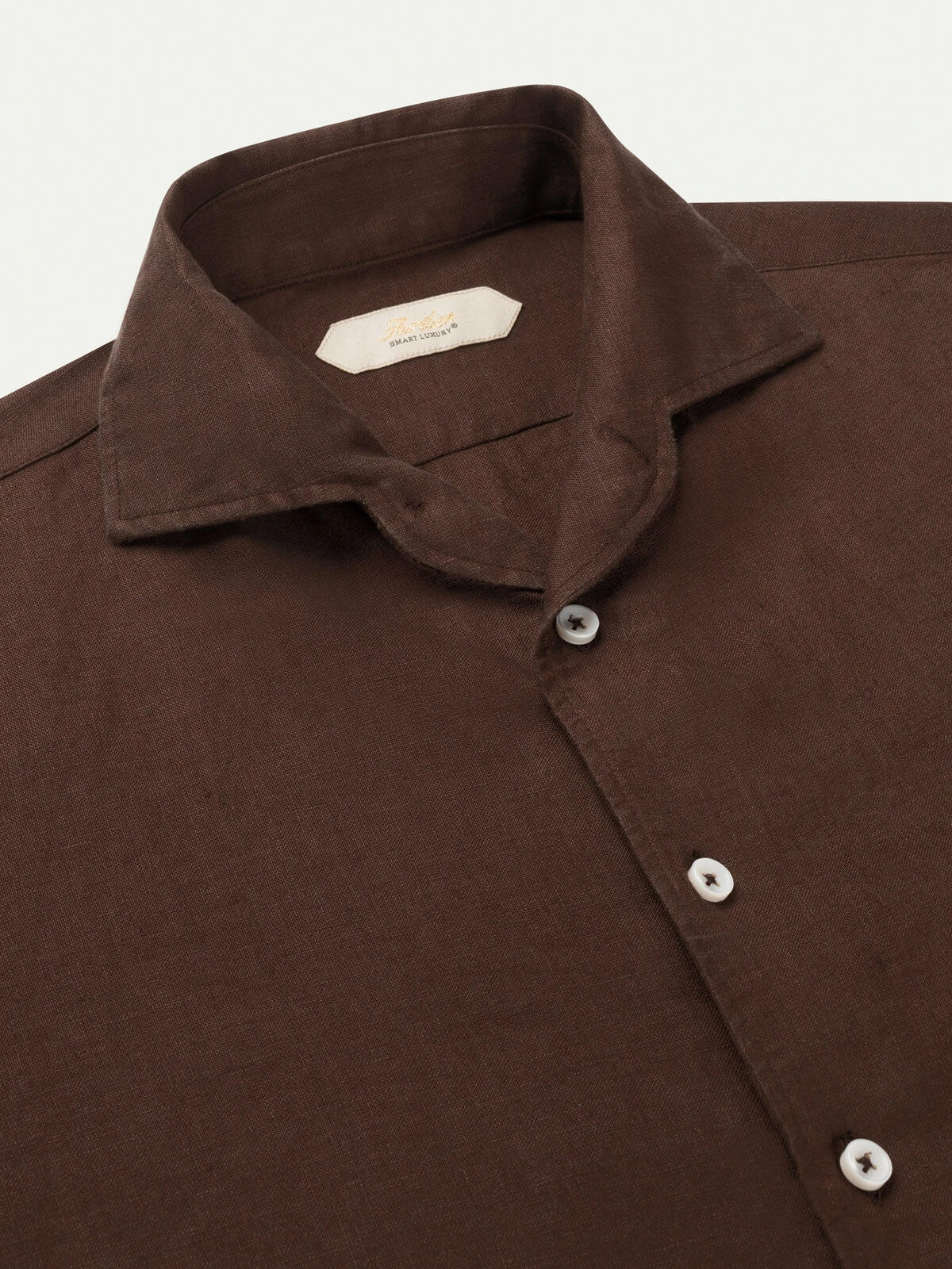 Chocolate Linen Seaside Shirt 5 Chocolate Linen Seaside Shirt - Image 3