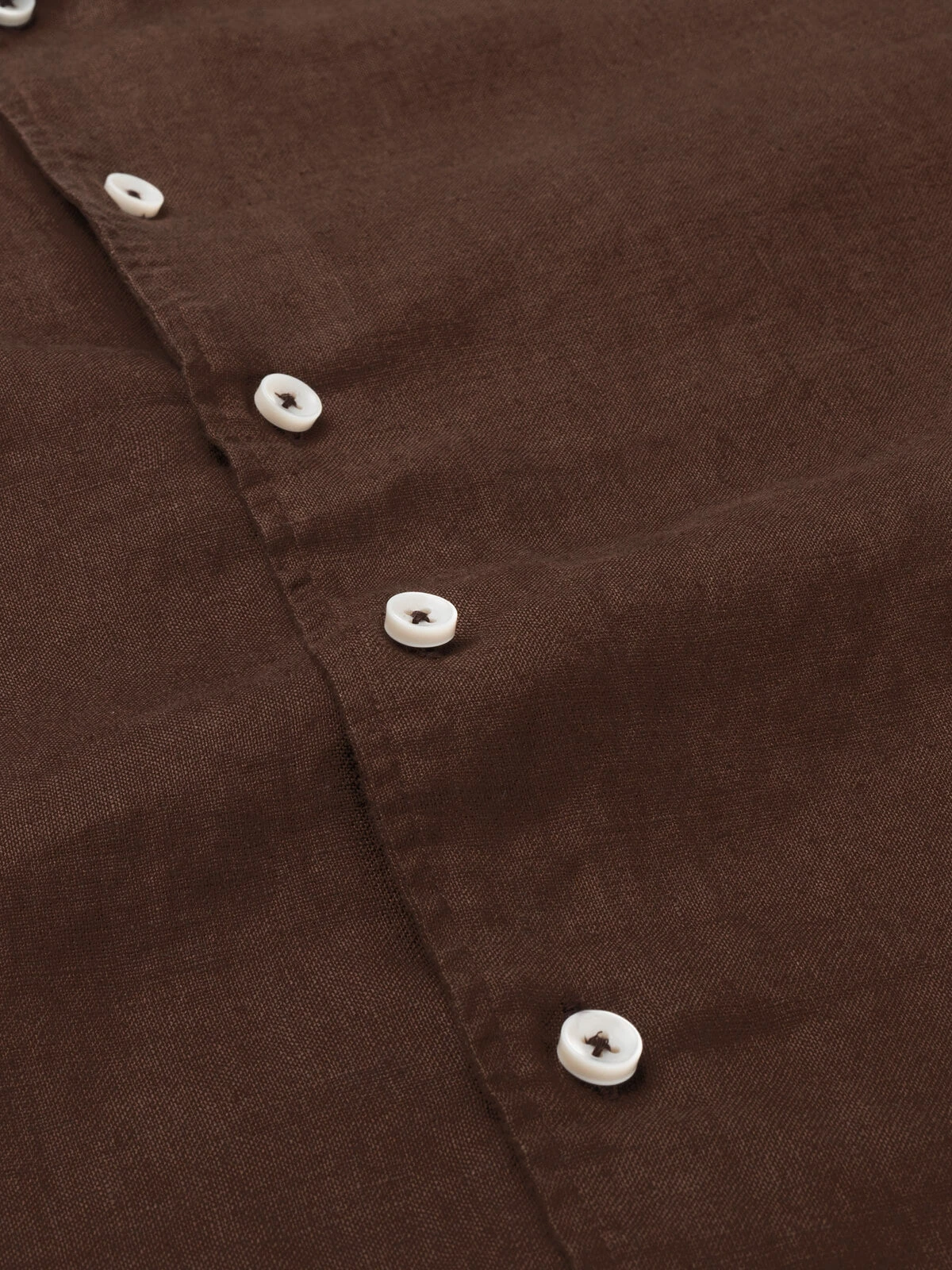 Chocolate Linen Seaside Shirt 7 Chocolate Linen Seaside Shirt - Image 5