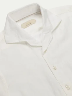 Ecru Linen Seaside Shirt 11 Ecru Linen Seaside Shirt -Velora Fashion aurelien linen shirt overhemd linnen heren dark ecru11