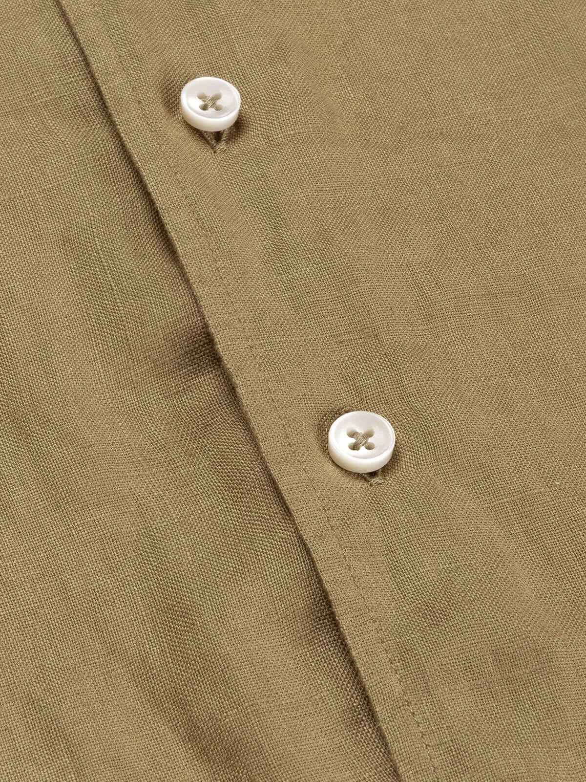 Dark Taupe Linen Seaside Shirt 6 Dark Taupe Linen Seaside Shirt - Image 4