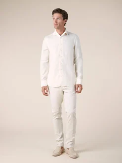 Ecru Linen Seaside Shirt 15 Ecru Linen Seaside Shirt -Velora Fashion aurelien linen shirt overhemd linnen heren ecru11