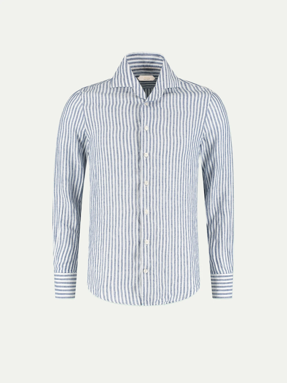 Navy Stripe Linen Seaside Shirt 3 Navy Stripe Linen Seaside Shirt