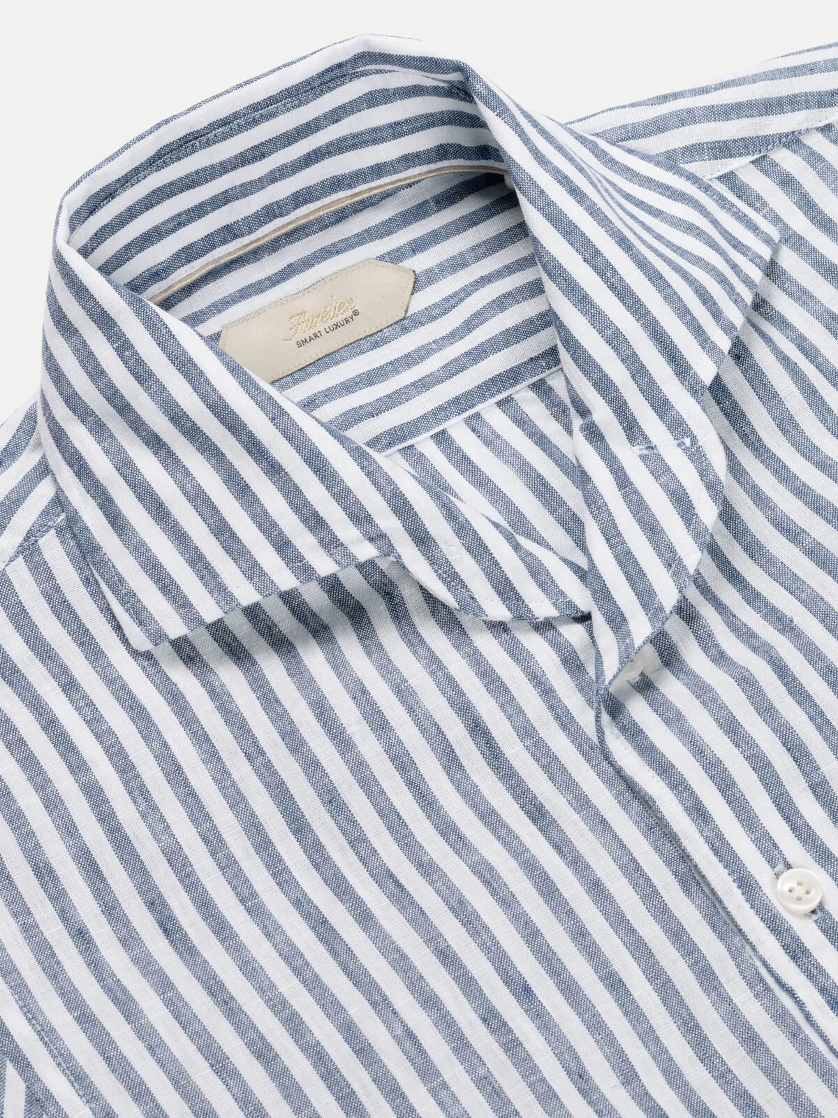 Navy Stripe Linen Seaside Shirt 5 Navy Stripe Linen Seaside Shirt - Image 3