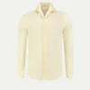 Light Yellow Linen Seaside Shirt -Velora Fashion aurelien linen shirt overhemd linnen heren light yellow 1