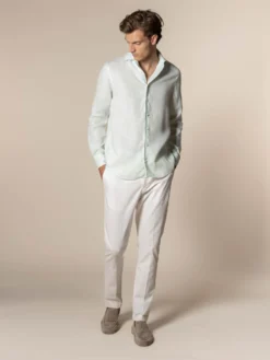 Light Aqua Linen Seaside Shirt 16 Light Aqua Linen Seaside Shirt -Velora Fashion aurelien linen shirt overhemd linnen heren ligt aqua11 scaled