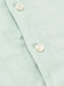 Light Aqua Linen Seaside Shirt 15 Light Aqua Linen Seaside Shirt -Velora Fashion aurelien linen shirt overhemd linnen heren ligt aqua3 2
