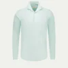 Light Aqua Linen Pop-over Shirt -Velora Fashion aurelien linen shirt overhemd linnen pop over men heren light aqua1
