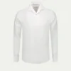 White Linen Pop-over Shirt -Velora Fashion aurelien linen shirt overhemd linnen pop over men heren white1