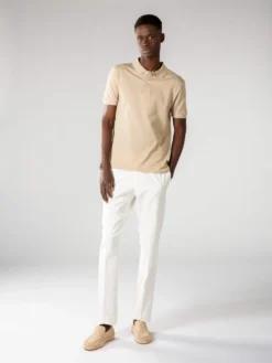 Light Beige Polo Shirt -Velora Fashion aurelien polo shirt men egyptian cotton heren katoen beige5 scaled