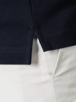 Navy Polo Shirt -Velora Fashion aurelien polo shirt men egyptian cotton heren katoen navy4