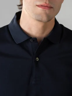 Navy Polo Shirt -Velora Fashion aurelien polo shirt men egyptian cotton heren katoen navy6