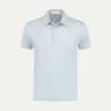 Light Blue Linen Polo Shirt