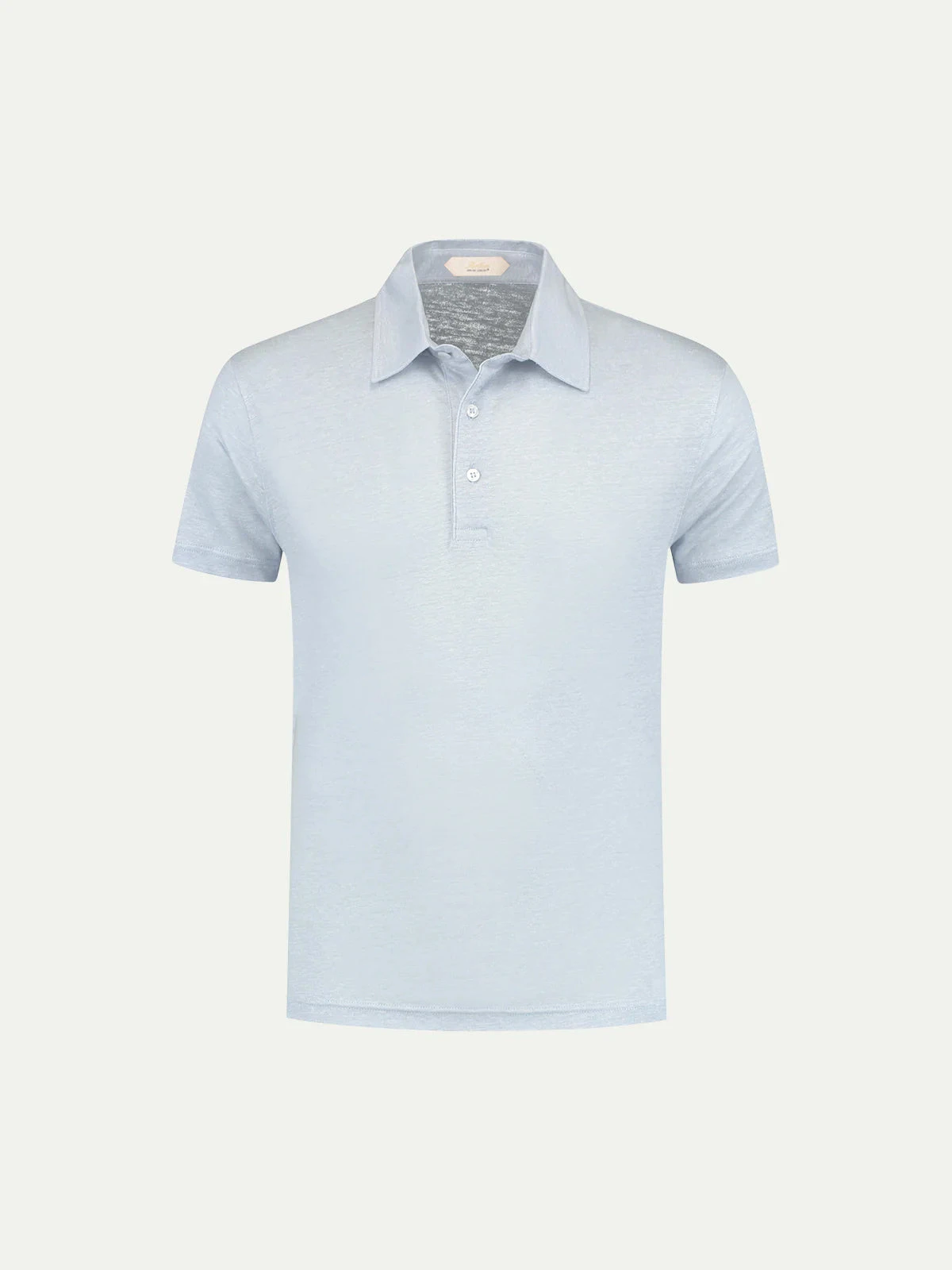 Light Blue Linen Polo Shirt 3 Light Blue Linen Polo Shirt