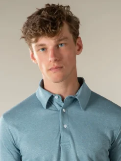 Petrol Linen Polo Shirt 10 Petrol Linen Polo Shirt -Velora Fashion aurelien polo shirt men linen heren linnen petrol4