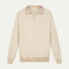 Light Beige Jacquard Polo
