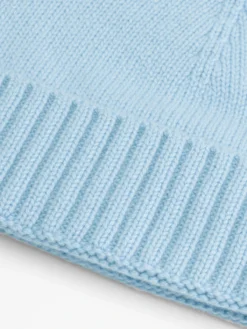 Light Blue Hat -Velora Fashion aurelien pure cashmere hat cuffia light blue2