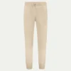 Light Beige Leisure Trousers -Velora Fashion aurelien pure cashmere jogger jogging pants beige1