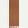 Caramel Scarf -Velora Fashion aurelien pure cashmere scarf fringe caramel1