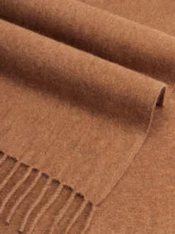 Caramel Scarf 8 Caramel Scarf -Velora Fashion aurelien pure cashmere scarf fringe caramel2